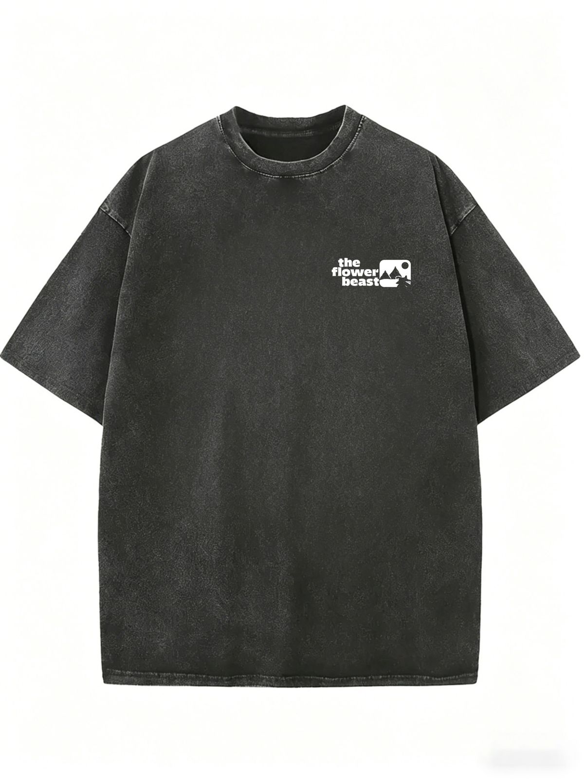 Women's Vintage Casual T-Shirt, Soft Mineral Wash Streetwear Top_ecoleips.com