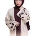 Elegant Embroidered Abaya Dress for Women Long Sleeve Maxi Modest Muslim Dress White Sizes S to XL_ecoleips.com