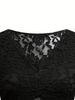 Women's Sexy Lace Top Solid Color Long Sleeve Casual Fashion Blouse For Office And Party Elegant England Style_ecoleips.com