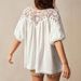Women's Clothing Solid Color Lace Stitching Round Neck Short Sleeve Loose Women's Shirt_ecoleips.com