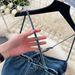 Women's Halter Dress Pure Denim Backless Long Dress Square Neck Spot Design Sexy Hot Girl_ecoleips.com