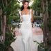 European And American 2026 Summer New Style Internet Celebrity Lace Strap Backless Fashionable Ruffle Ribbon Long Dress_ecoleips.com