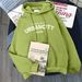 Women's Clothing Autumn And Winter Plus Velvet Thickened Sweater Women's Loose Casual Long Sleeved Hooded Top Cec Jacket_ecoleips.com