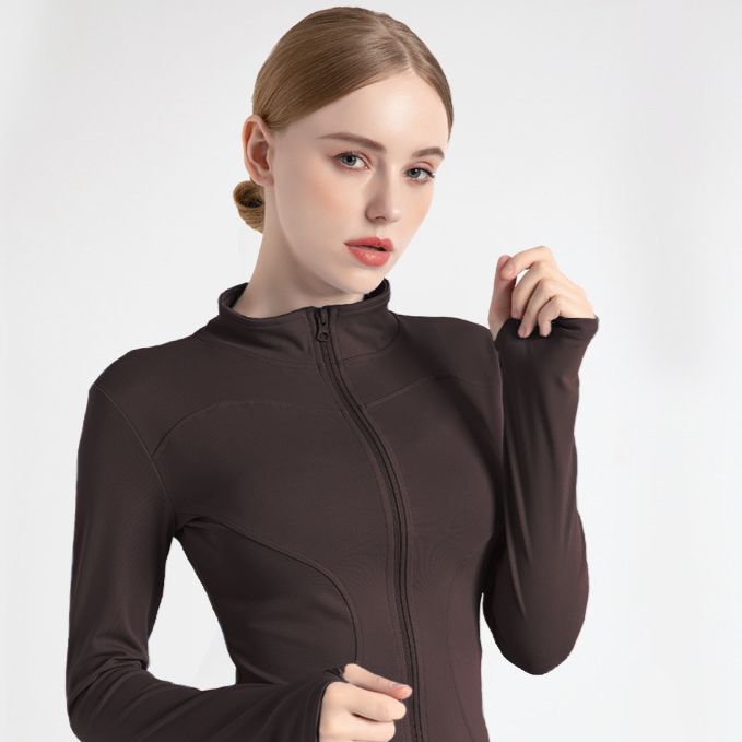Women's Clothing Long Sleeved Tight Yoga Clothes For Outdoor Wear Slimming And Fitness Running Yoga Sports Jacket_ecoleips.com