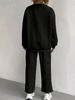 Textured Knit Sweater & Tapered Pants Set – Casual Two-Piece Outfit | Cozy & Stylish (S-XXL)_ecoleips.com