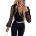 Women's Clothing Solid Color V-Neck Jumpsuit With Diamond Detailing High Waist Long Sleeve Professional Casual Autumn Wear_ecoleips.com