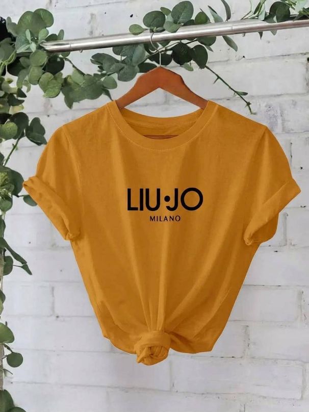 Women's Clothing Women's Casual Short Sleeve T-Shirt Style Slogan Print Round Neck Top For Summer Fashion For Formal & Casual For Women_ecoleips.com