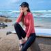 Women's Conservative Two Piece Swimsuit Long Sleeve Top And Long Pants Sun Protection Suitable For Hot Springs Diving And Surfing New Style_ecoleips.com