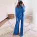 Cross-Border European And American Foreign Trade Women's New Autumn Winter Fashion Casual Solid Color Batwing_ecoleips.com