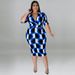 Plus Size Bodycon Dress, V-Neck Sleeveless Pencil Dress For Women, Stretchy Office & Party Cocktail Dress In Solid Colors_ecoleips.com