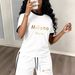 Women's Casual Gradient Print Two-Piece Set Short Sleeve Milan Style for Spring/Summer Italian Fashion 8010_ecoleips.com