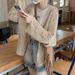 Lightweight Summer And Spring New Korean Style Loose Fashion Lazy-Look Blazer With Openwork Sun Protection Knit Cardigan For Women_ecoleips.com