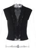 Hugcitar Women'S Fashion Floral Print Patchwork Buttons Sexy Slim Cardigan Crop Tank Top Summer Clothes Streetwear Holiday Club_ecoleips.com