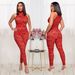 Women's Clothing Fashion Sexy Slim Fit Jumpsuit For Women With Embroidered Lace For Formal & Casual_ecoleips.com