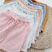 Summer Women's Cotton Muslin Pajama Shorts Lightweight Skin-Friendly Homewear Elastic Waist Casual Sleep Bottoms_ecoleips.com