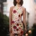 Women's Clothing Embroidery Three-Dimensional Flower Hanging Neck Slim-Fit Dress_ecoleips.com