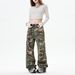 Women’s Clothing Trendy Casual Camouflage Pants Custom Processing Workwear Camouflage Pants Custom Printing LOGO_ecoleips.com