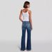 Women's Clothing Stretch Mid Rise Flared Jeans Plus Size Stretchy Mid_ecoleips.com