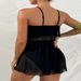 Women's Summer Maternity Bikini Set Spaghetti Strap Swimsuit Belly Covering Solid Color Loose Fit Beachwear European Style_ecoleips.com