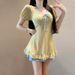 Plus Size One Piece Swimsuit Dress Style Conservative Slimming Cute Japanese Style For Women Student Hot Spring Swimwear_ecoleips.com