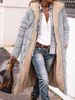 girl Cross-Border Independent Station Women's Thickened Jacket One-Piece Hooded Furry Long Cotton Coat For Women_ecoleips.com
