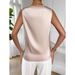 Women's Clothing Women's Satin Shirt Women's Spring And Summer Draped Sleeveless Satin Silk Shirt Top_ecoleips.com