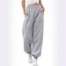 High Waist Jogger Pants For Women – Stretchy Cuffed Lounge Pants (Polyester, 16 Colors, S-Xxxl, Casual, Yoga, Streetwear)_ecoleips.com