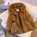Women's Clothing winter new Korean style fashion Warm jacket cotton jacket thickened plus velvet large size warm coat_ecoleips.com