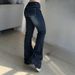 K New Women's Straight Leg Micro Flared Jeans With Street Style, Spicy Girl, Low Waist, Floor Length Pants, Long Pants_ecoleips.com