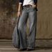 Women's Clothing Retro Fashion Casual Straight Wide Leg Pants For Women Women's Popular Jeans_ecoleips.com