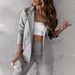 Women's Clothing New Style Autumn And Winter Women's Long Sleeve Lapel Casual Suit Set_ecoleips.com
