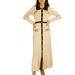 Women's French Elegant Style Polo Collar Dress Long Sleeve Knitted Base Dress Metal Buckle Detail Autumn Winter_ecoleips.com