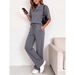 Women's Clothing Women's Spring/Summer Short-Sleeved Two Piece Set Fashion Trendy Casual Goods For Formal & Casual For Women_ecoleips.com