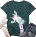 Beopjesk Womens Summer Giraffe Printed T-Shirt Funny Cute Animal Graphic Tees Tops_ecoleips.com
