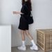 Women's Casual 2-Piece Outfit, Short Sleeve T-Shirt & Drawstring Shorts Set_ecoleips.com