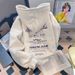 cotton Composite Milk Silk 320g, Silver Fox Fleece 420g, Round Neck, Double Hood, Loose-fitting Sweatshirt_ecoleips.com