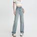 Women's Slim Straight-leg Jeans 2026, Ultra-thin Soft Denim With Lyocell, High-waisted, Fashionable, Slimming, Slightly_ecoleips.com