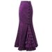 Aria Basics Aria Basics European And American Foreign Trade Women's Gothic Black Half Dark Style Long Subculture Bodycon Mermaid Skirt Women_ecoleips.com