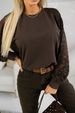 Elegant Lace Trim Round Neck Long Sleeve Blouse For Women - Breathable Polyester Blend, Classic Solid Colors (White, Black), S-XXL_ecoleips.com