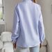Women's Clothing American Style Women's Cardigan Ruffled Long Sleeve Puff Sleeve Top Spring New Style Shirt For Women_ecoleips.com