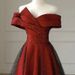 Red Toast Dress Bride Wedding New One Shoulder Noble Dress Simple And Generous Slim Fit White_ecoleips.com