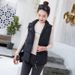 Korean-Style Quilted Puffer Vest For Women – Lightweight Winter Layering Piece With Stand Collar (M-XXXL, White/Black/Red/Pink/Army Green/Gray)_ecoleips.com
