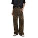 Women's Clothing Retro Leopard Print Jeans Slim Straight Loose Casual Wide Leg Pants_ecoleips.com