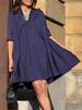 Women's Casual And Elegant Cotton And Linen Dress New Summer Fashion Elegant Short Sleeve White Loose Beach Party Dresses Robe_ecoleips.com