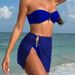 Women's Sexy Solid Color Bikini Set - Strapless 3-Piece Swimwear With Sheer Cover-Up | Trendy & Elegant_ecoleips.com