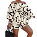 Women's Clothing Sexy Large Size Printed Suit Nightclub Outfit_ecoleips.com