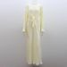 Women's Clothing Muslim Round Neck Lantern Sleeve Robe Elegant And Comfortable Dress_ecoleips.com
