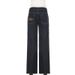Retro Style Slim Fit Flared Jeans Low Rise Distressed Denim With Letter Embroidery For Women Versatile Commuter Trousers_ecoleips.com