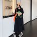 Summer New Korean Style Cute Print Midi Short Sleeve Dress Loose Versatile Ins Style Dress Polyester Fiber Straight Cut Dress_ecoleips.com