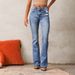 Women’s Clothing Jeans Women's Clothing Spring New Washed Street Flared Trousers_ecoleips.com